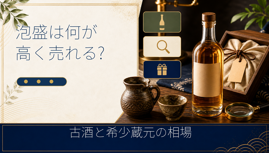 泡盛は何が高く売れる?｜古酒・希少蔵元の相場と高価買取のコツ