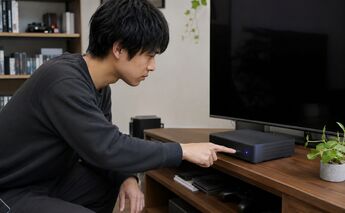 電源と動作を確認