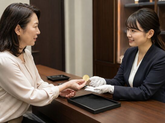 記念硬貨をお持ち込み