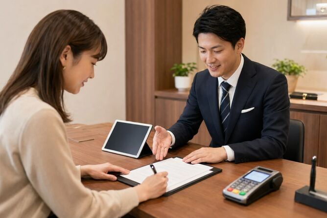 金額にご納得で契約